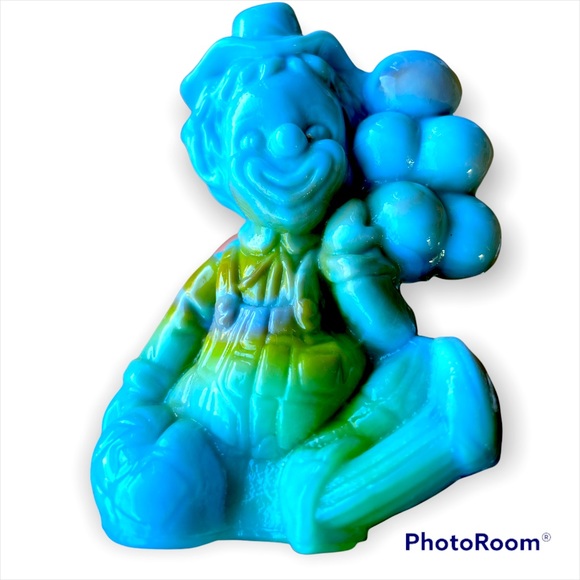 Mossed glass carnival clown collectible figurine Koko, Gabby, Hoagy and 12 more - Picture 13 of 16